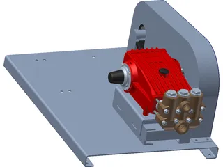 Speck P45/120-80 High Pressure Pump 3D Model