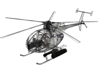 MD Helicopters MH-6 Little Bird 3D Model