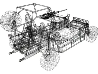 Military Buggy 3D Model