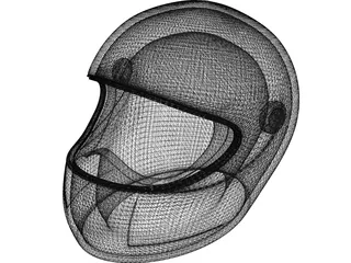 Motorcycle Helmet 3D Model