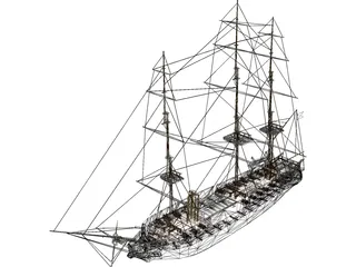 Jylland Frigate 3D Model