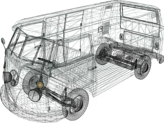 Volkswagen Kombi Type 2 3D Model