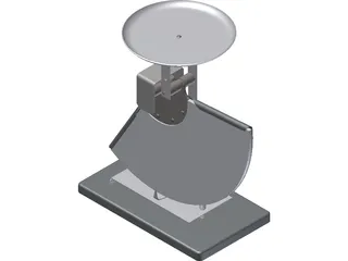 Mechanical Postal Scale 3D Model