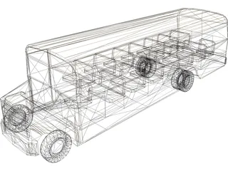 School Bus 3D Model