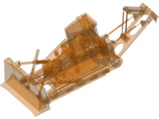 D8 Bulldozer 3D Model