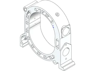 13B PP Engine Rotor Housing 3D Model