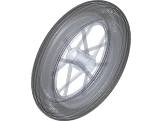 Dragster Front Wheel 3D Model