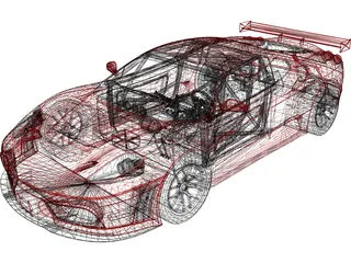 Ferrari F430 GT2 3D Model