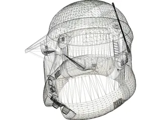 Star Wars AT-TE Gunner Helmet 3D Model