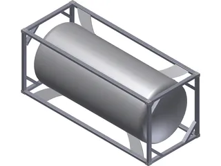 Container Tank Frame 20ft 3D Model