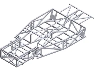 Kit Car Frame 3D Model