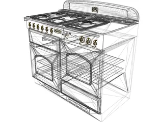 Cooker Retro 3D Model