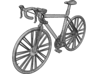 Race Bicycle 3D Model