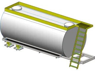 Oil Tanker Body 3D Model