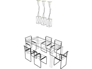 Kitchen Table 3D Model