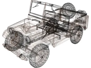 Jeep Willys 3D Model