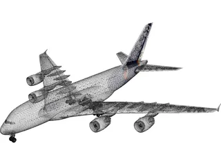 Airbus A380 3D Model