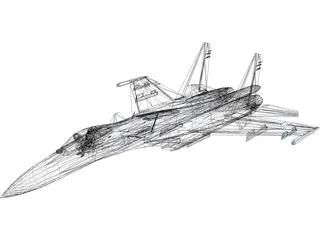 Sukhoi Su-35 Super Flanker 3D Model