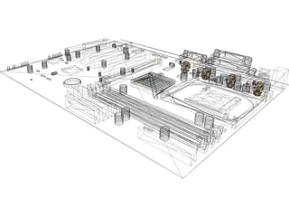 Motherboard 3D Model