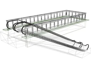 Escalator 3D Model