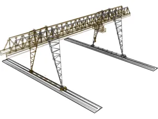 Gantry Crane 3D Model