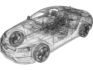 Mercedes-Benz CLA260 Sport Sedan (2014) 3D Model