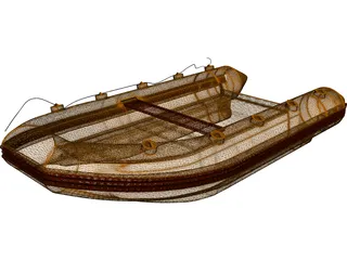 Zodiac Boat 3D Model