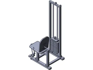 Leg Extension Equipment 3D Model