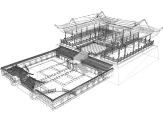 Asian Palace 3D Model