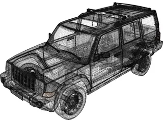 Jeep Commander (2007) 3D Model