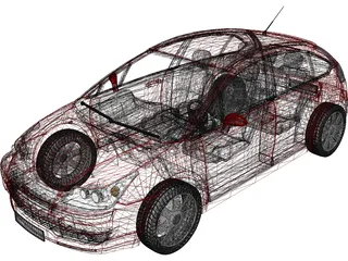 Citroen C4 3D Model