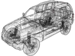 Jeep Liberty (2010) 3D Model