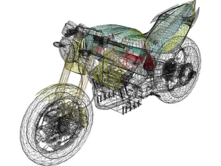 Honda Tiger Revo 200 3D Model