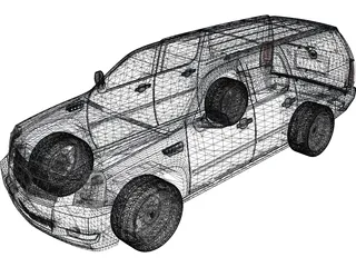 Cadillac Escalade ESV (2013) 3D Model