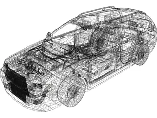 Volvo V40 Estate 3D Model