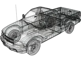 Chevrolet S10 Pickup 3D Model