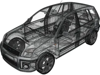 Ford Fusion Hatchback (2006) 3D Model