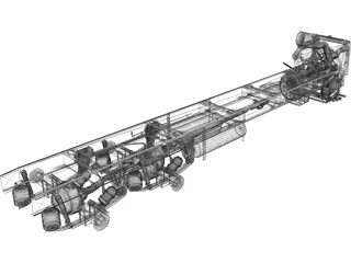 Truck Chassis and Suspension 3D Model