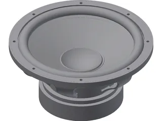 Subwoofer Bass Driver 12 inch 3D Model