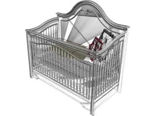 Baby Bed 3D Model