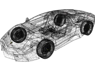 Lamborghini Reventon (2008) 3D Model