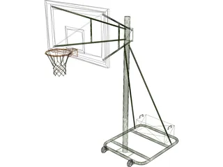 Basketball Rack 3D Model