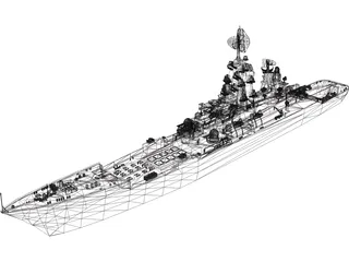 Kirov Russian Kreiser 3D Model