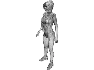 Girl Beauty 3D Model