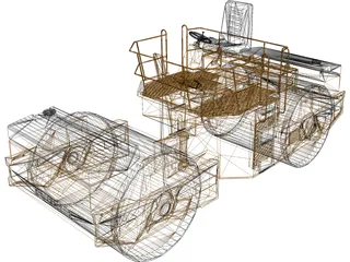 Caterpillar Compactor 3D Model