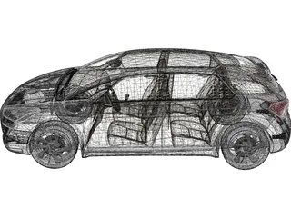 Citroen DS5 3D Model