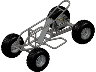 Mini ATV Chassis 3D Model
