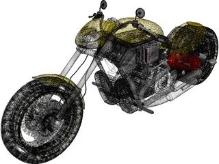 Harley-Davidson Custom 3D Model