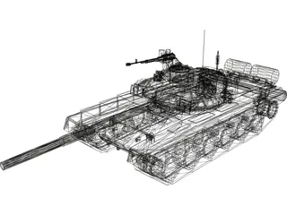 T90 Russian Tank 3D Model