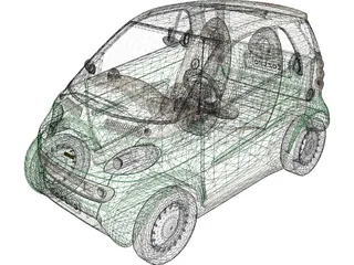 Smart Fortwo 3D Model